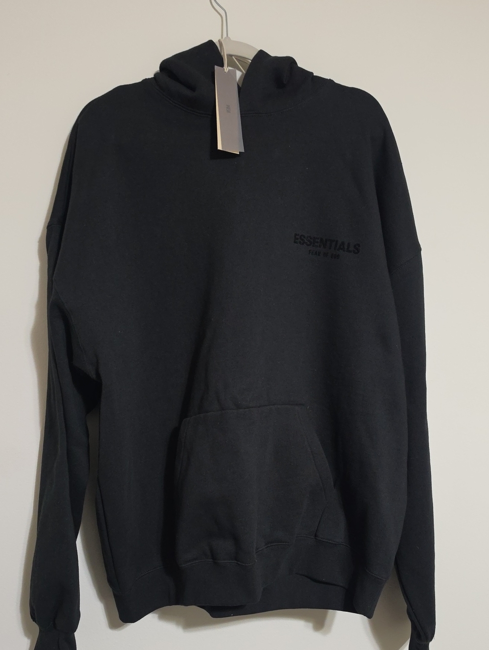 NWT Fear of God Essentials Men's Fleece Hoodie Black XL